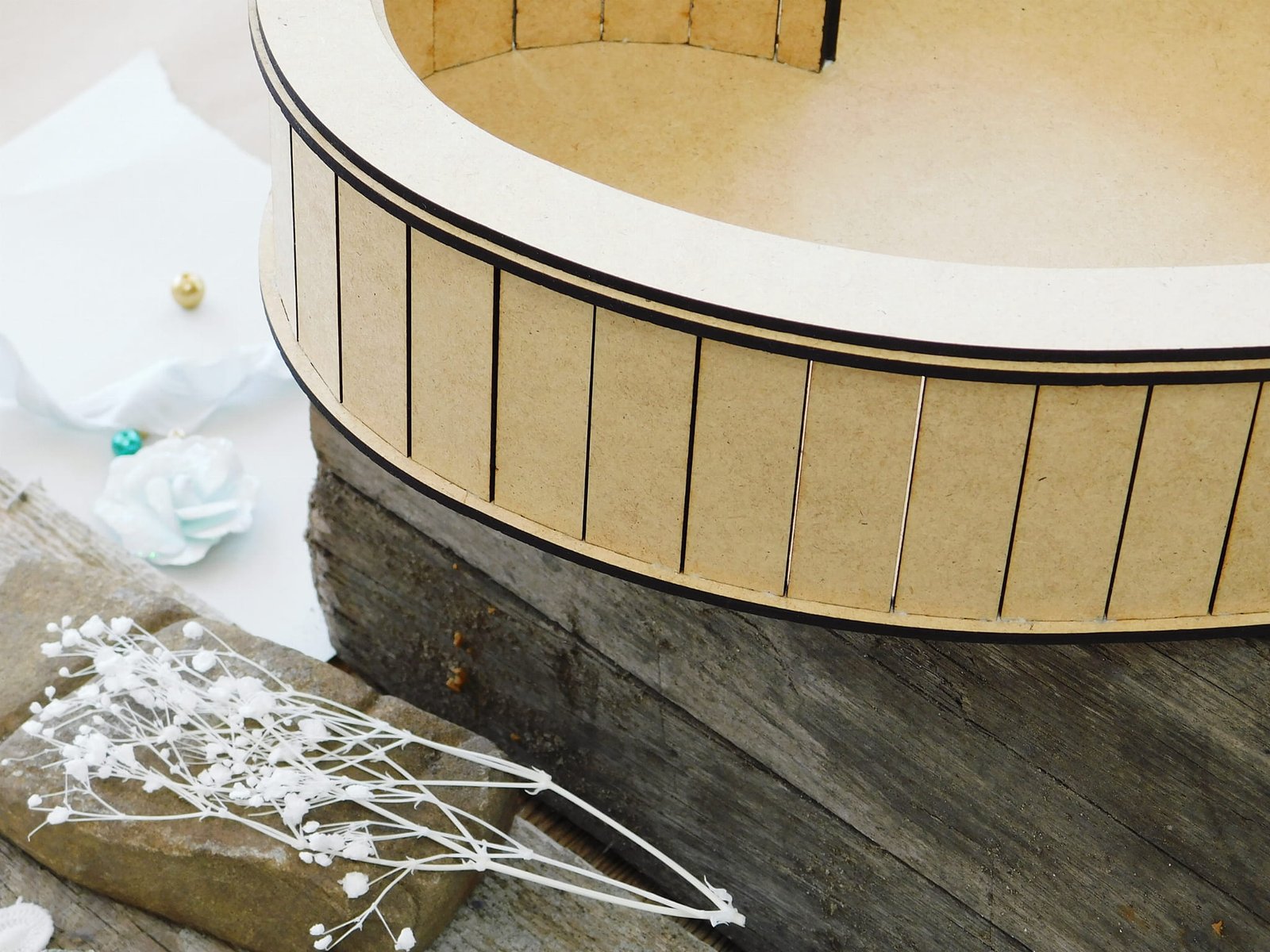 Krabička HDF Srdce 30 cm 3 Krabička HDF Srdce 30 cm - Obrázek 3