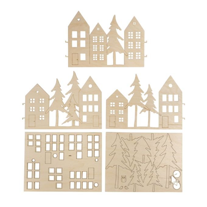 Dřevěná stavebnice - Domečky 3 Dřevěná stavebnice - Domečky - Obrázek 3