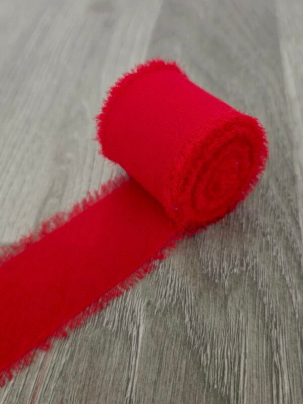 Šifonová stuha 40 mm / cca 5 m - červená 1 sifonova-stuha