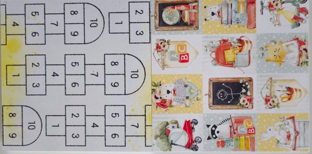 Mintay papers kolekce papírů Childhood 2 barevne-papiry-scrapbooking