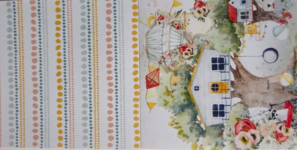 Mintay papers kolekce papírů Childhood 3 barevne-papiry-scrapbooking