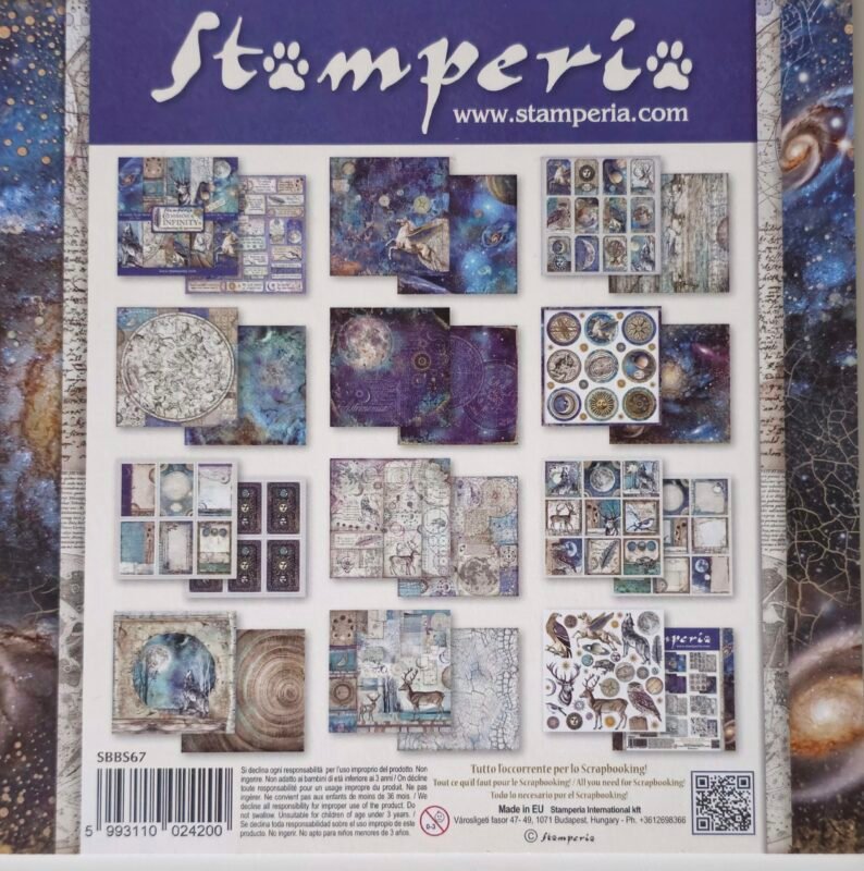 Blok oboustranných papírů Vesmírné nekonečno 2 barevne-papiry-vesmir