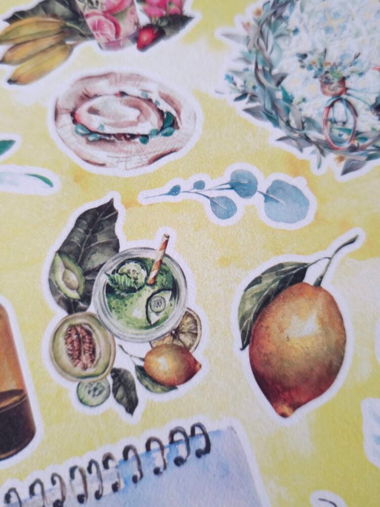 Blok jednostranných papírů A5 Léto 4 barevne-papiry-leto