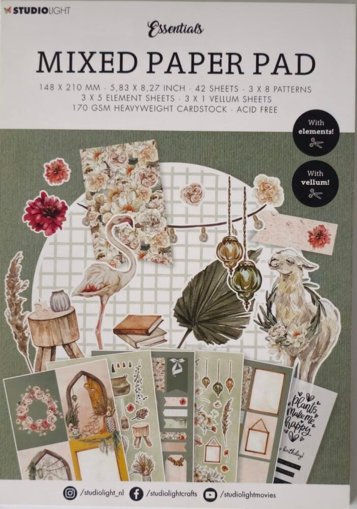 Blok jednostranných papírů A5 Lama 1 barevne-papiry-lama