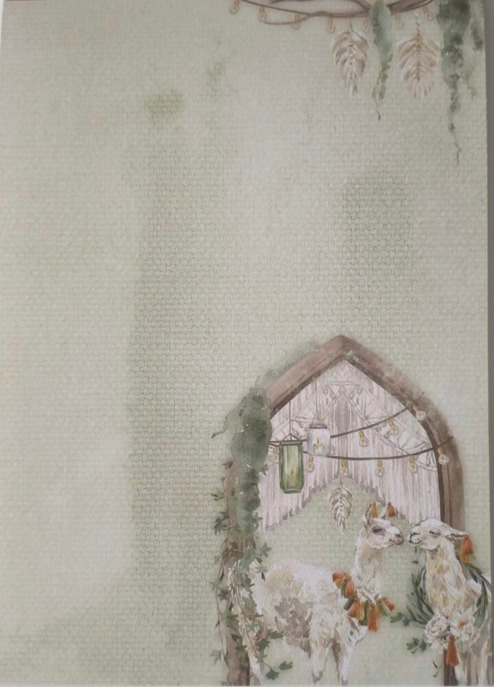 Blok jednostranných papírů A5 Lama 2 barevne-papiry-lama