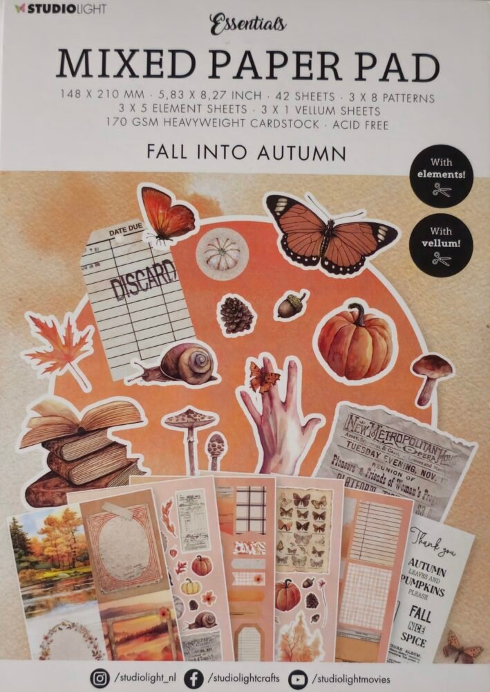 Blok jednostranných papírů A5 Podzim 1 barevne-papiry-podzim