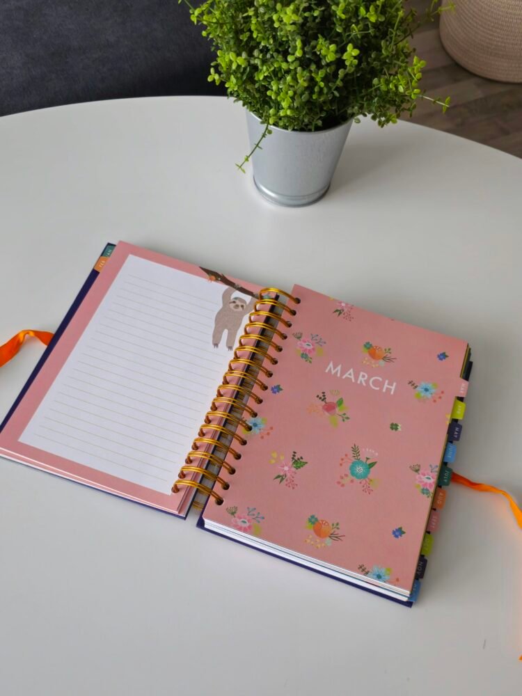 Kreativní nedatovaný plánovač Noteworthy Lenochod 3 kreativni-planovac