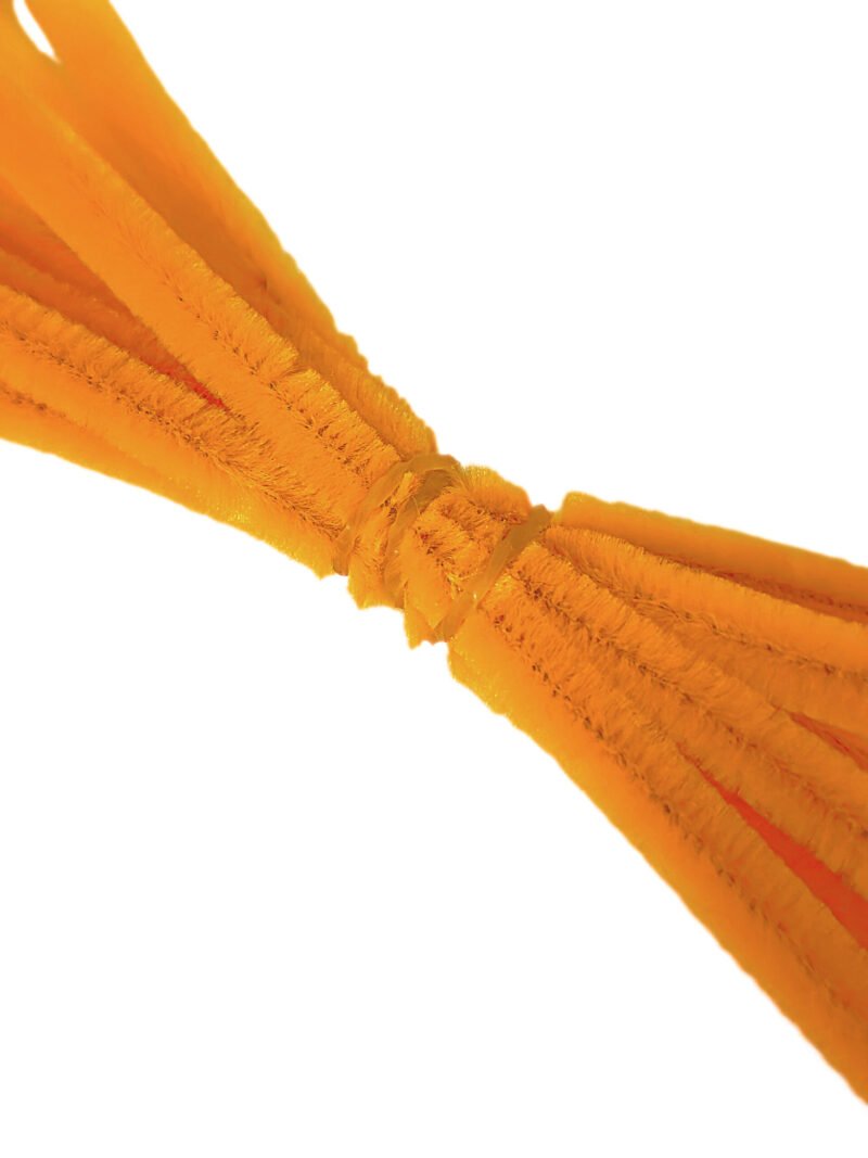 Žinylkový chlupatý drát 10 ks - oranžový 1 zinylka-chlupaty-dratek