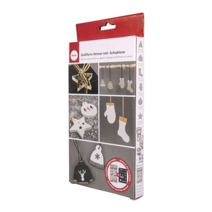 Silikonová forma na přívěsky Zima 1 rayher-zimni-ozdoby
