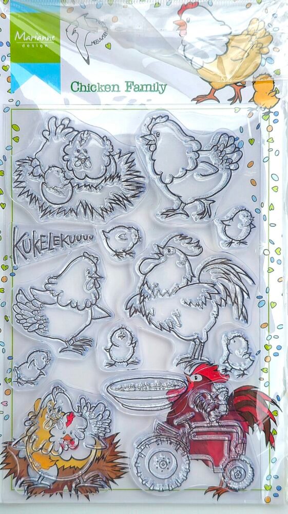 Silikonová razítka Slepičí rodinka 1 razitko-silikon-slepice