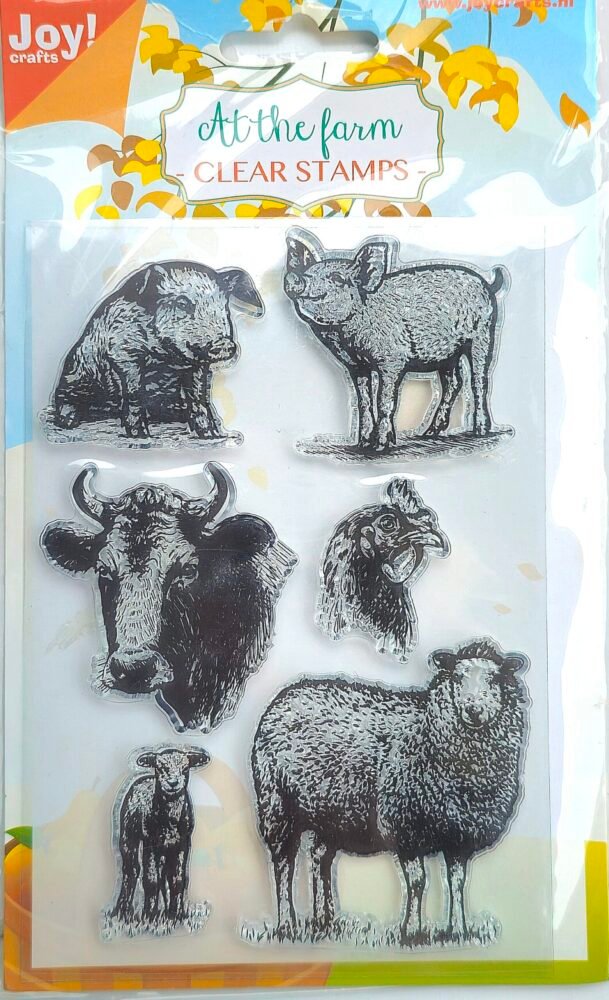 Silikonová razítka Zvířata na farmě (6 ks) 1 razitka-zvirata