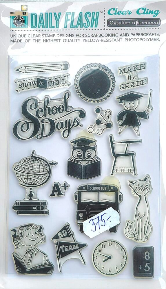 Silikonová razítka Škola (17 ks) 1 razitka-skola