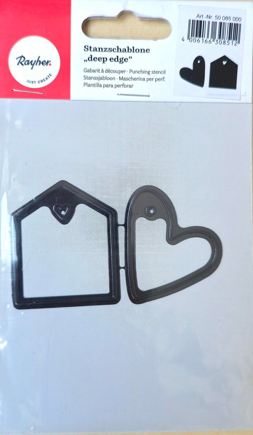 Vyřezávací šablona – Domek a srdce (2 ks) 1 sablona-big-shot-rayher