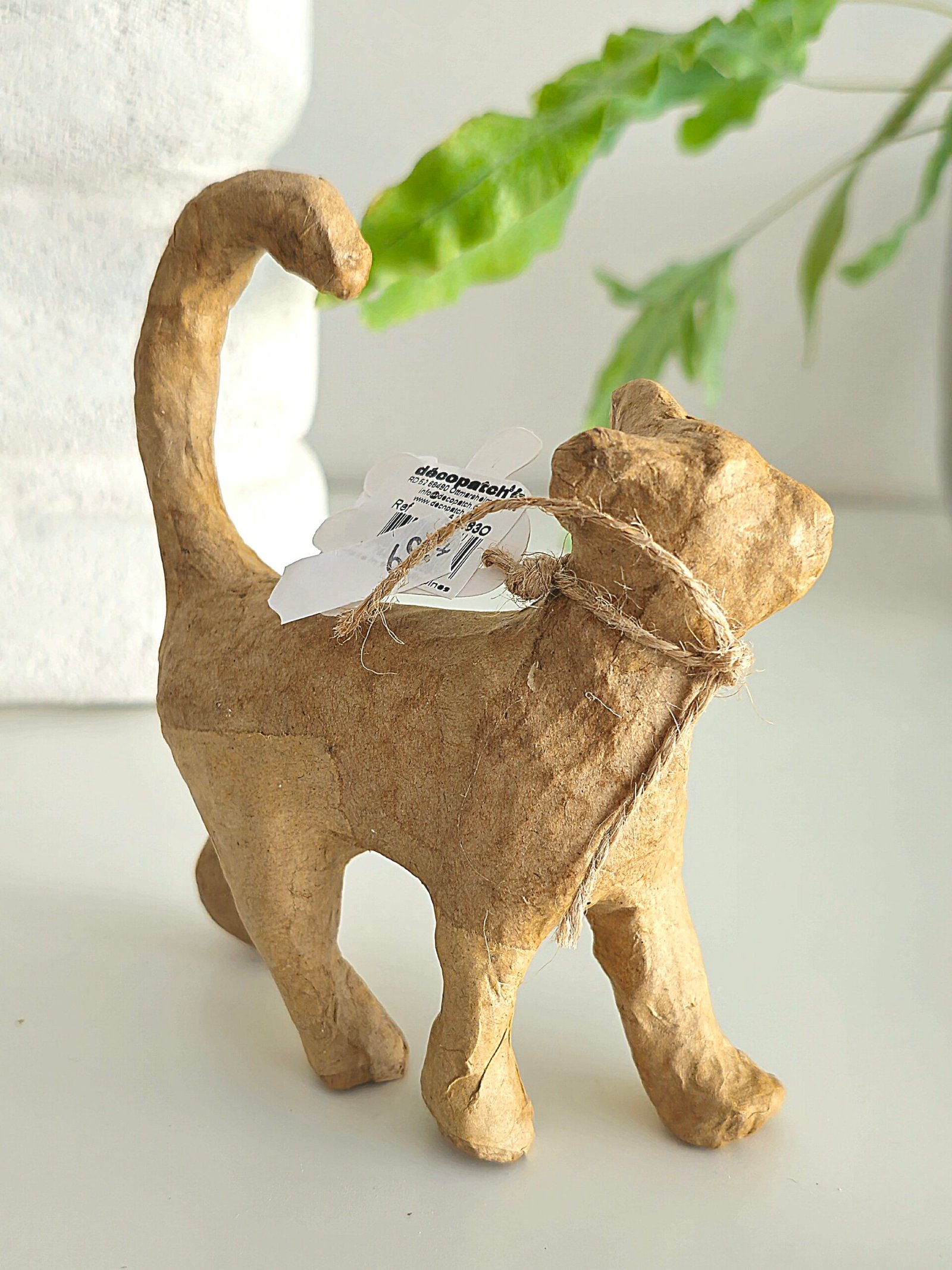 Figurka z kartonu Kočka (11 x 10 cm) 2 figurka-kocka-decoupage