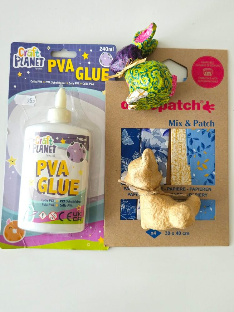 Figurka z kartonu Liška (9 x 8 cm) 2 decoupage-liska