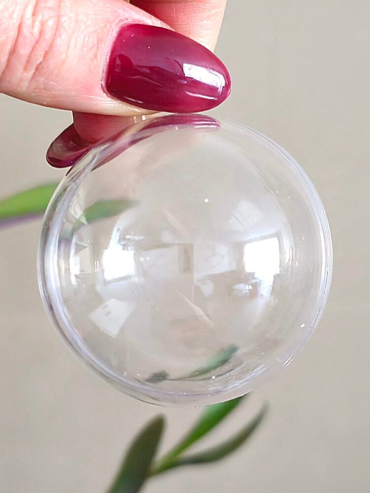 Plastová koule průhledná (rozkládací) 5 cm 1 koule-banka-5cm