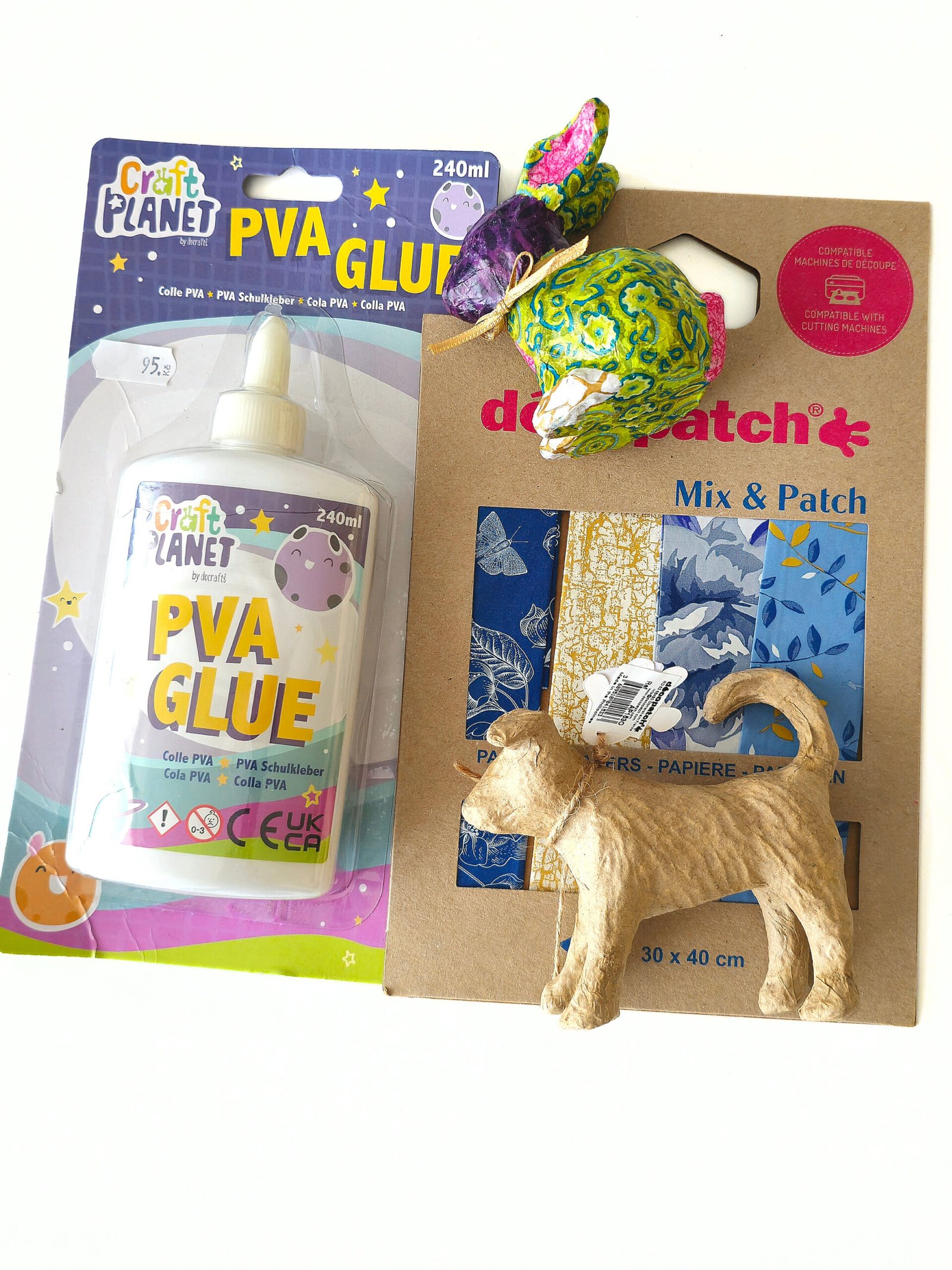 Figurka z kartonu Pes (11 x 10 cm) 3 pomucky-na-decoupage