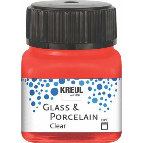 KREUL – barva na sklo a porcelán, transparentní červená (20 ml) 1 kreul-barva-na-sklo-cervena