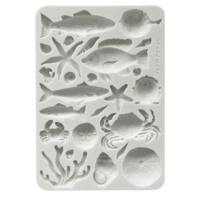 Silikonová forma Stamperia – Ryby a mořský svět 1 silikonova-forma-ryby