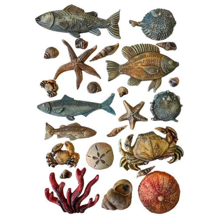 Silikonová forma Stamperia – Ryby a mořský svět 2 Silikonová forma Stamperia – Ryby a mořský svět - Obrázek 2