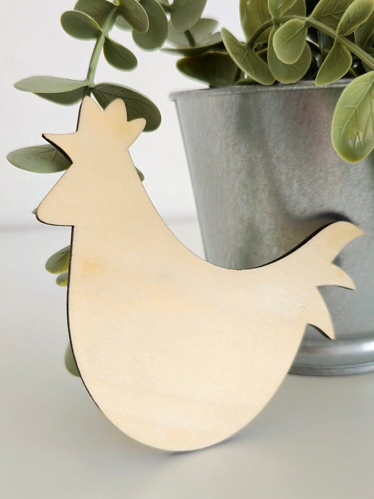 Dřevěný výřez 10 cm - Kohout 1 kouhout-dřevo-výřez