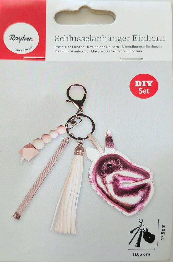 Kreativní sada klíčenka Jednorožec 1 klíčenka-jednorožec