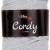 Příze Cordy 5 mm (500 g) šedá 3 silná-šedá-příze-cordy