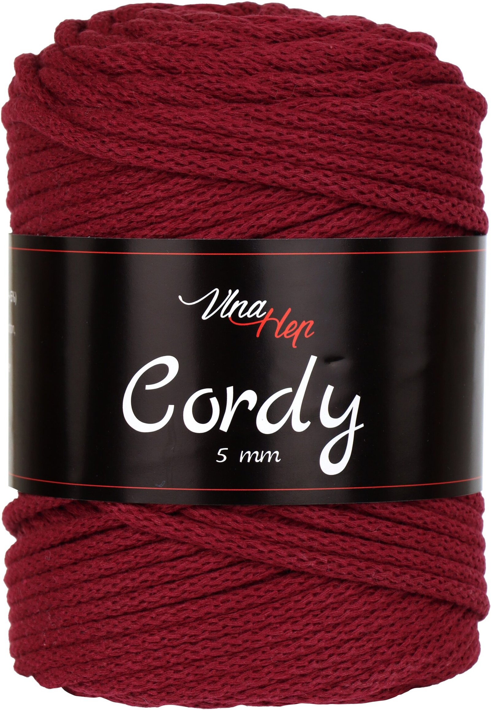 Příze Cordy 5 mm (500 g) bordová 1 příze-cordy-5-mm-bordová