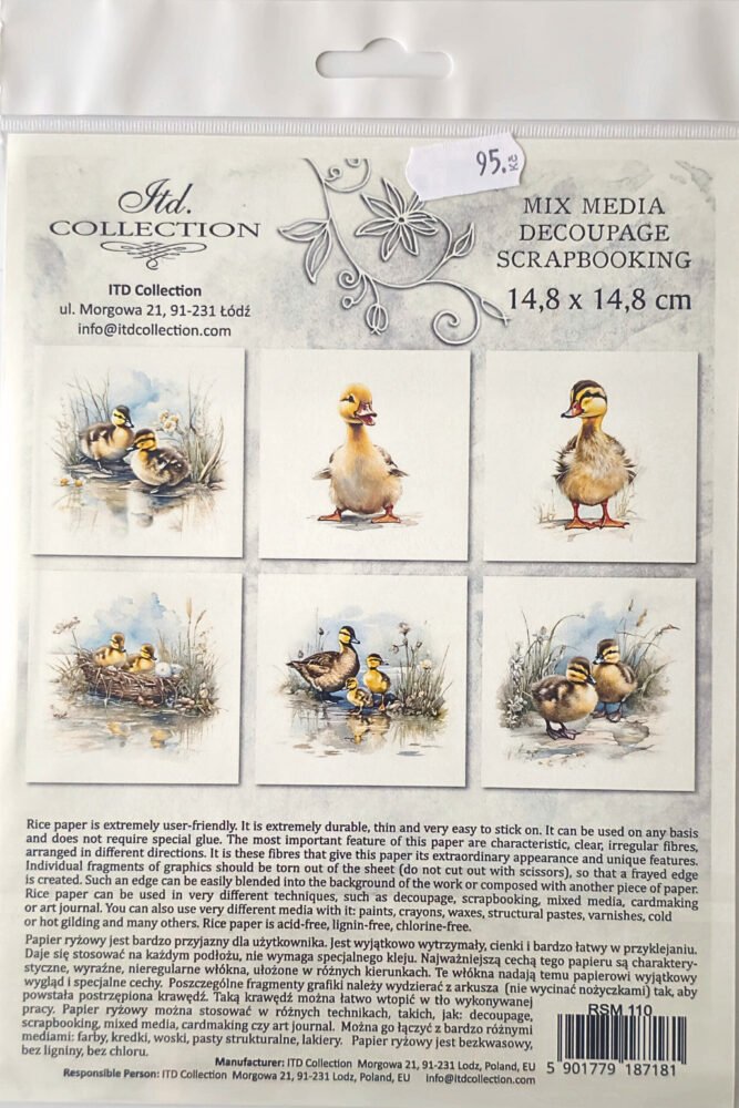 Rýžové papíry Housátka - sada (6 ks) 2 rýžové-papíry-housátka