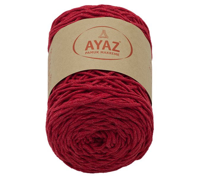 Příze PAMUK MAKRAMÉ, 100% bavlna, 250 g / 150 m (0,6 mm) červená 1 příze-macrame-červená