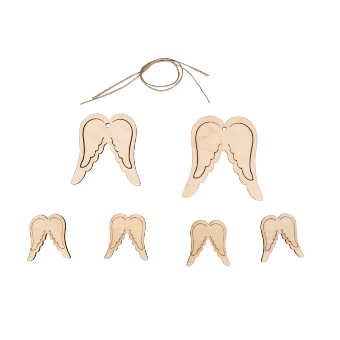 Andělská křídla ze dřeva 6ks 1 andělská-křídla-z-překližky