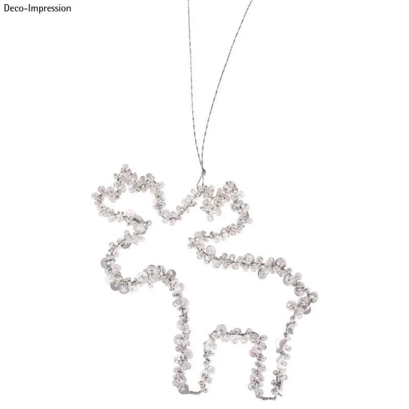 Drátěný sob - závěsná dekorace ( 12cm) - 2ks 2 sob-drátěný-rayher