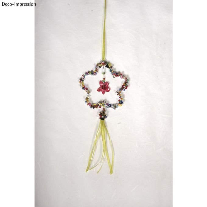 Květina závěsná dekorace z drátu - 3ks (7,5 cm) 2 květina-z-drátu