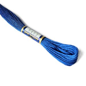 vyšívací-příze-modrá