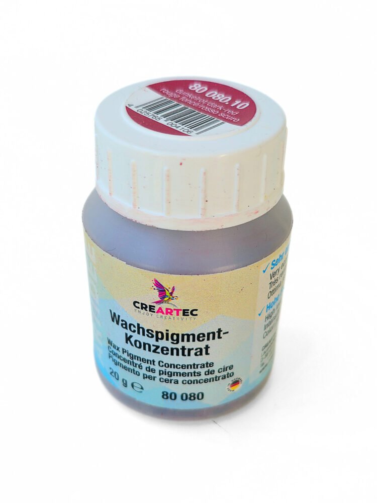 Voskový pigment na výrobu svíček - červená (20g) 2 červený-voskový-pigment