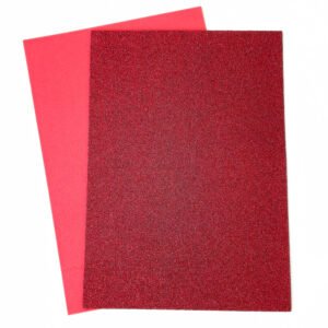 pěnovka-moosgummi-třpytivá-červená