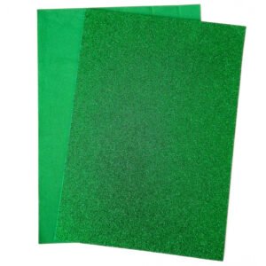 pěnovka-moosgummi-třpytivá-zelená