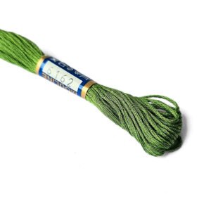 vyšívací-příze-zelená