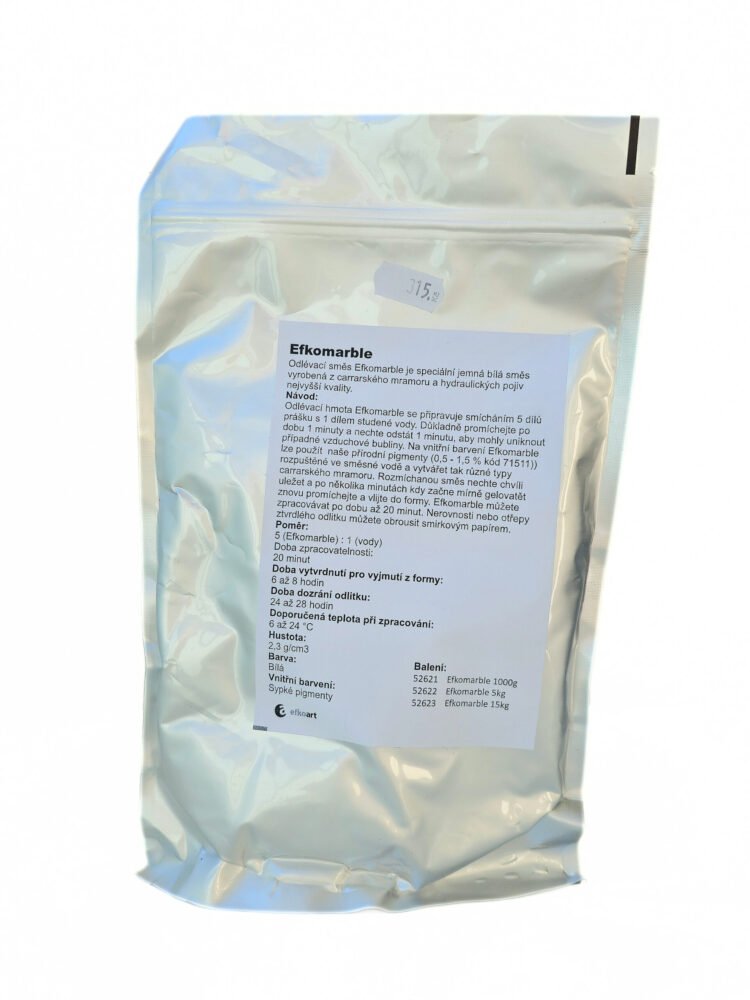 Odlévací hmota Efkomarble 1 kg (bílá) 1 odlevací-hmota-Efkomarble
