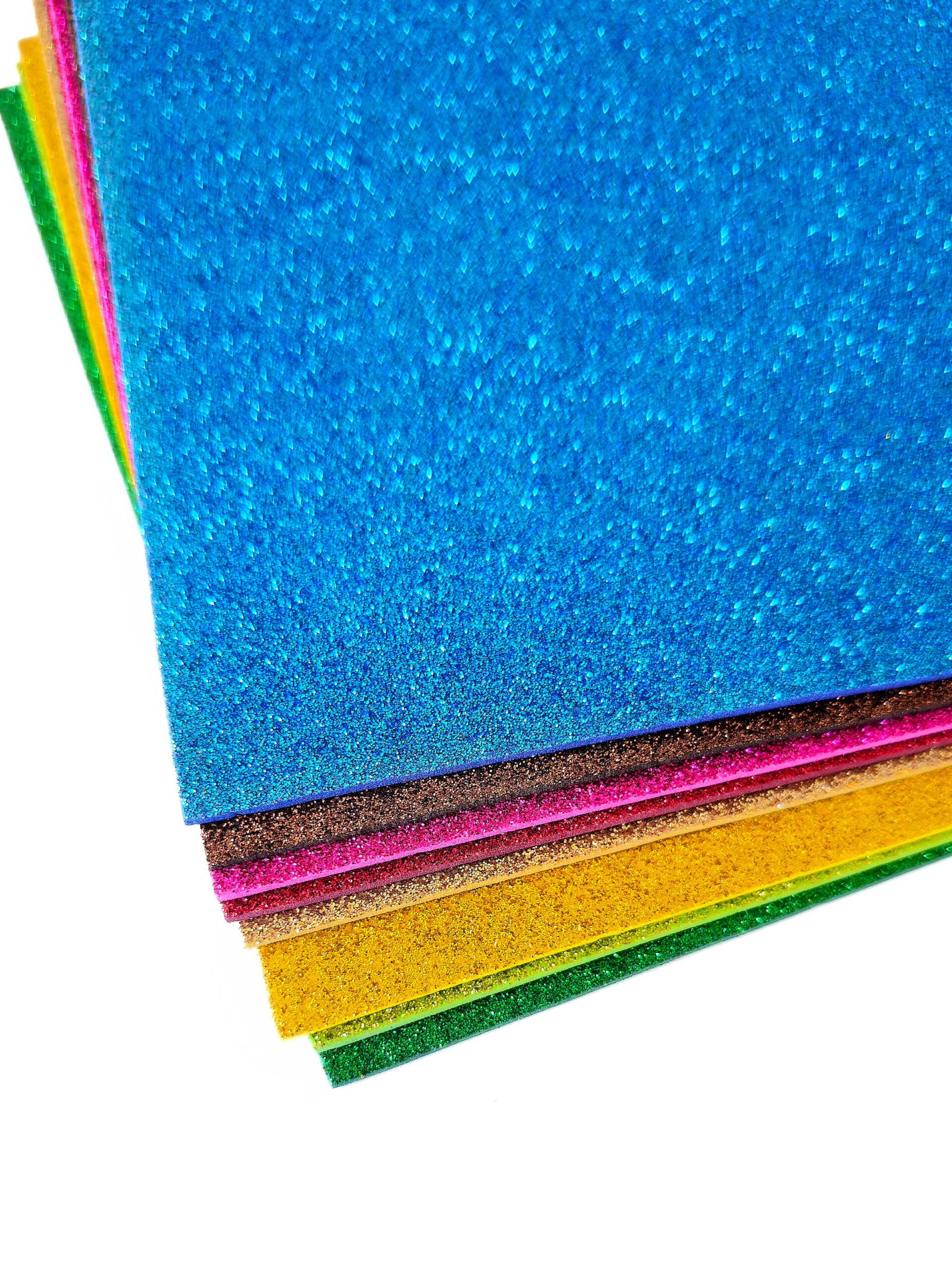 Pěnovka A4 třpytivá růžová 3 pěnovka-moosgummi-třpytivé-A4