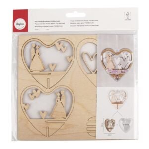 srdce-dřevo-dekorace-svatba