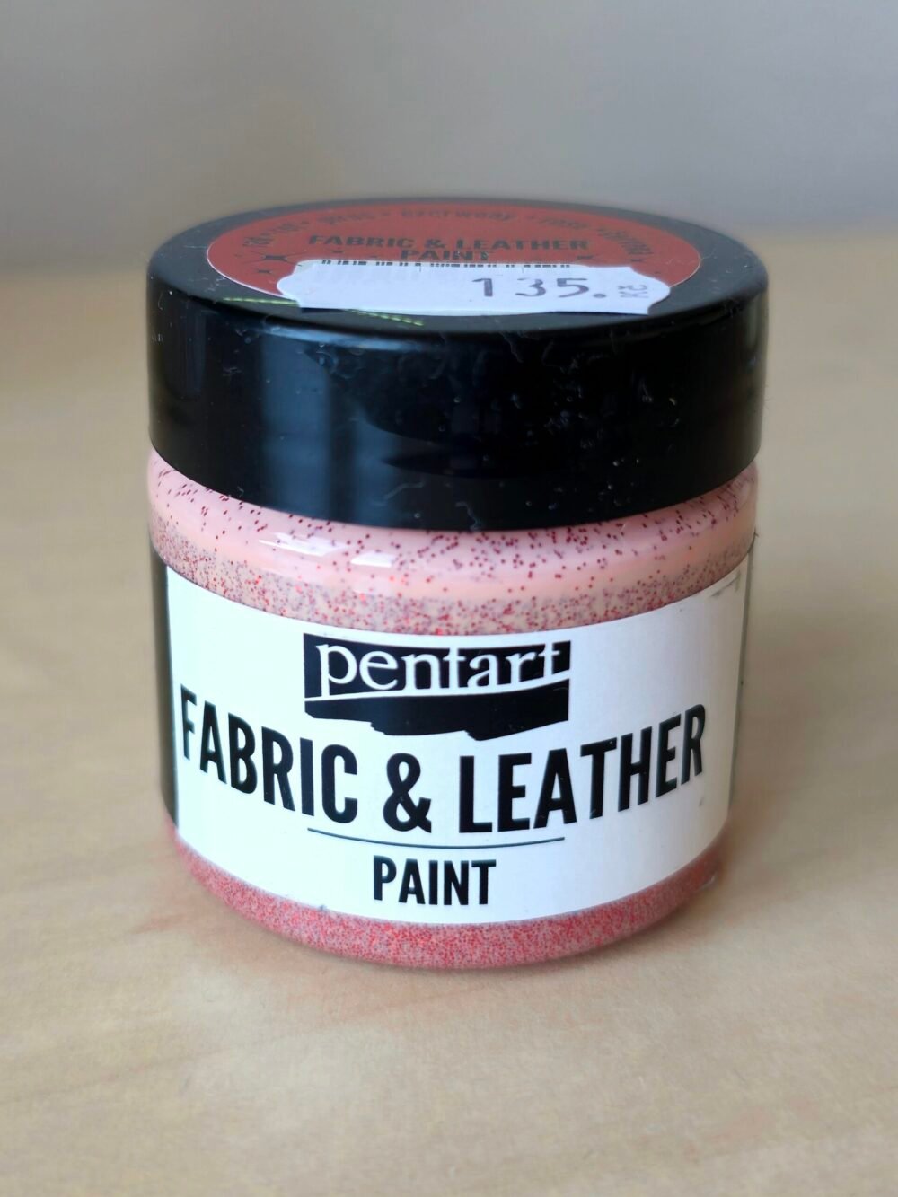 Barva na kůži a textil Penart červené třpytky 50 ml 1 barva-na-kuzi-penart