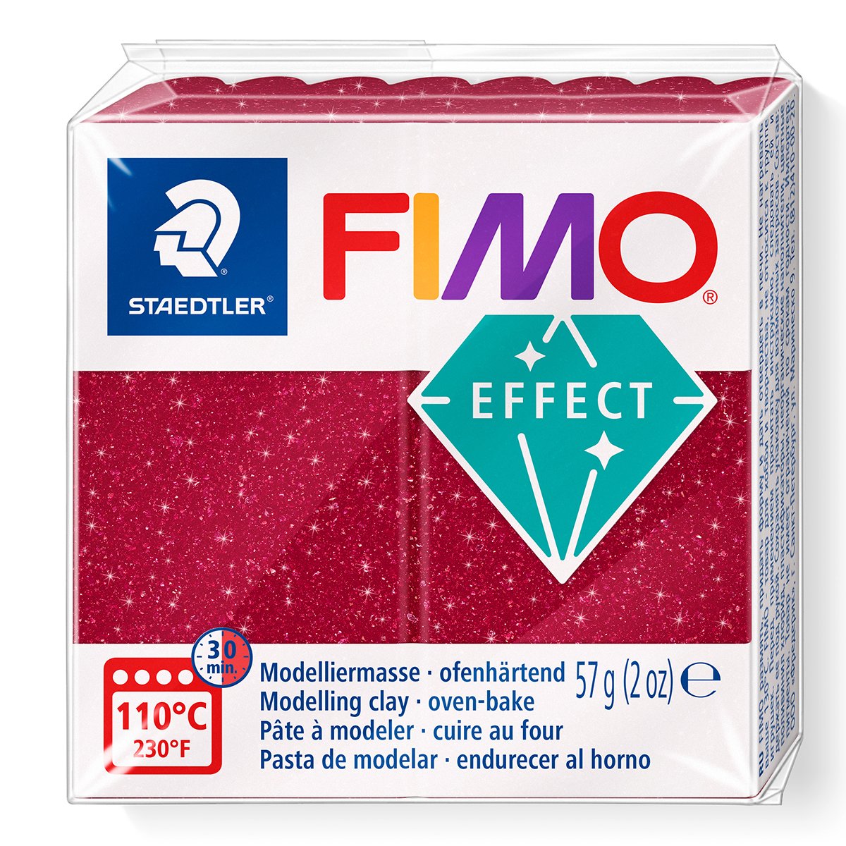 FIMO Effect Galaxy červená (57 g) 1 FIMO gallaxy red