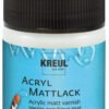 Akrylový lak KREUL transparentní, matný, na vodní bázi (50 ml) 3 akylový lak